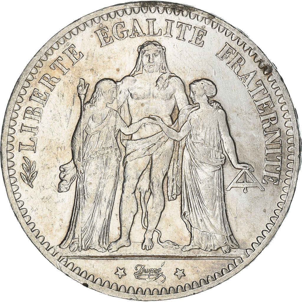 Coin, France, Hercule, 5 Francs, 1875, Paris, AU(50-53), Silver, KM:820.1