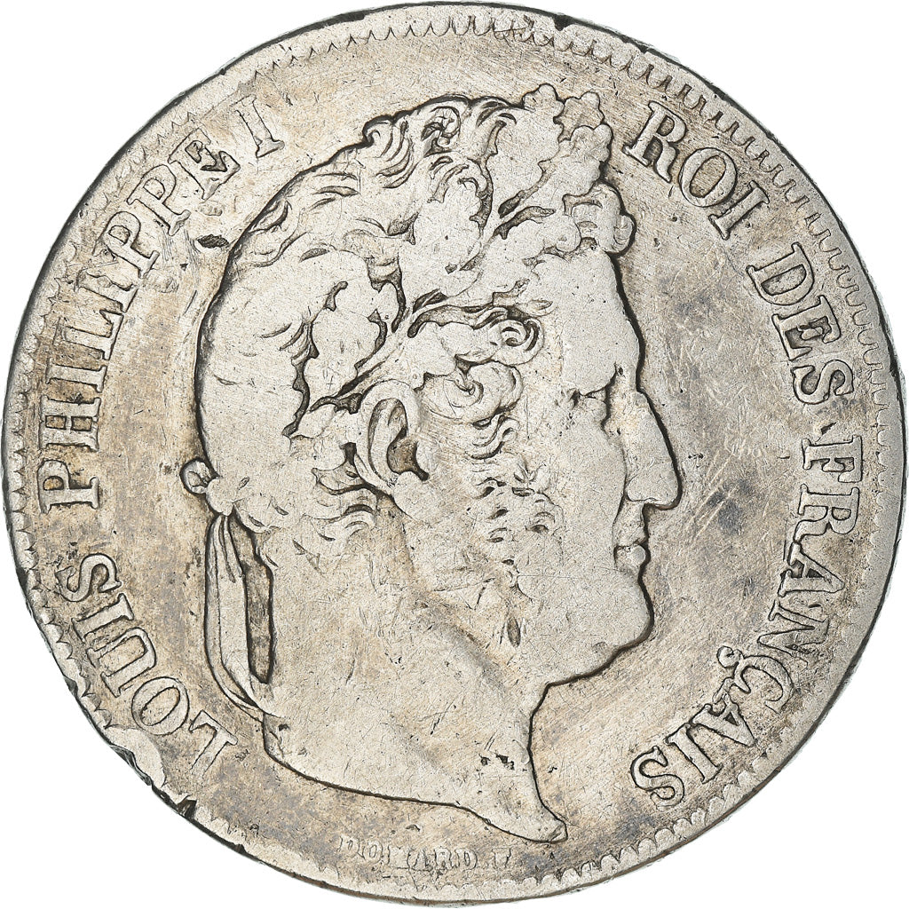 Coin, France, Louis-Philippe, 5 Francs, 1839, Paris, VF(20-25), Silver
