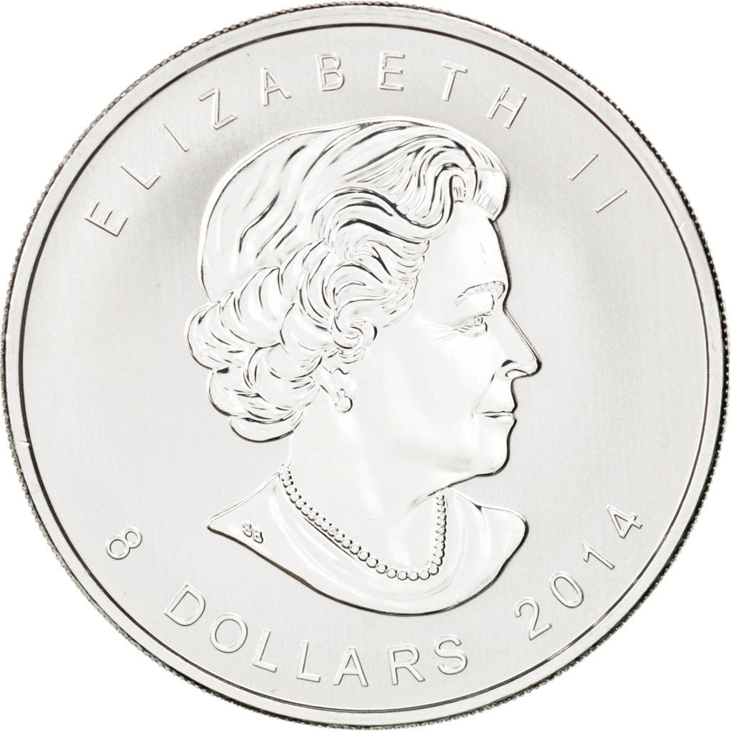 Coin, Canada, 8 Dollars, 2014, MS(65-70), Silver, KM:New