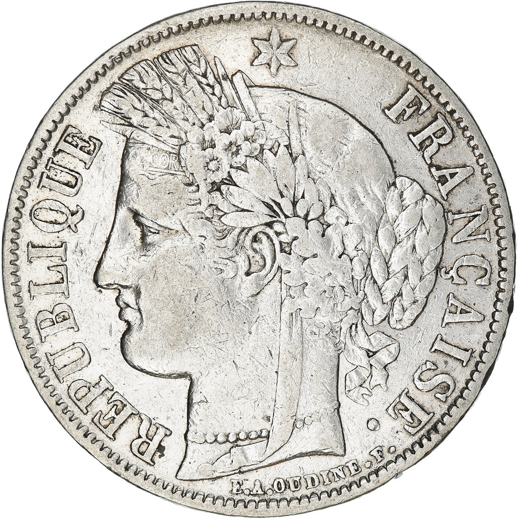 Monnaie, France, Cérès, 5 Francs, 1851, Paris, TTB, Argent, Gadoury:719