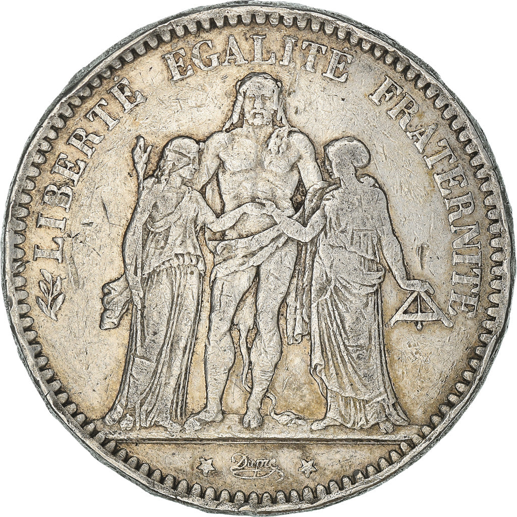 Coin, France, Hercule, 5 Francs, 1873, Paris, VF(20-25), Silver, KM:820.1