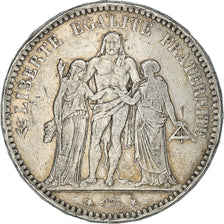 Coin, France, Hercule, 5 Francs, 1873, Paris, VF(20-25), Silver, KM:820.1