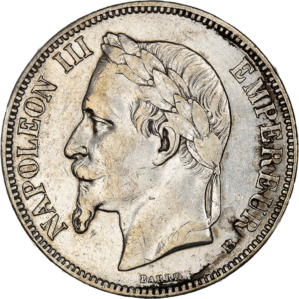 Coin, France, Napoléon III, 5 Francs, 1869, Strasbourg, VF(30-35), Silver