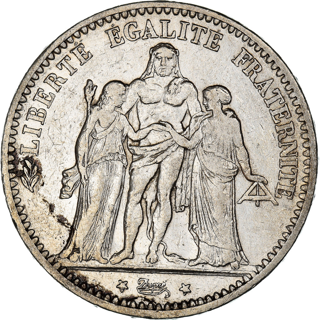 Coin, France, Hercule, 5 Francs, 1874, Paris, VF(30-35), Silver, KM:820.1
