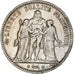 Moneta, Francia, Hercule, 5 Francs, 1876, Paris, MB+, Argento, KM:820.1