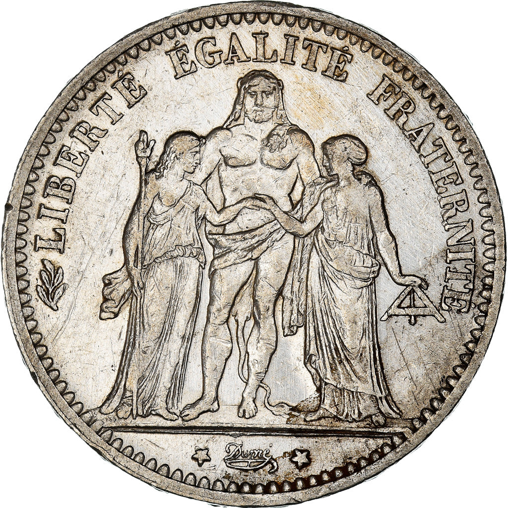 Monnaie, France, Hercule, 5 Francs, 1875, Paris, TB, Argent, Gadoury:745a