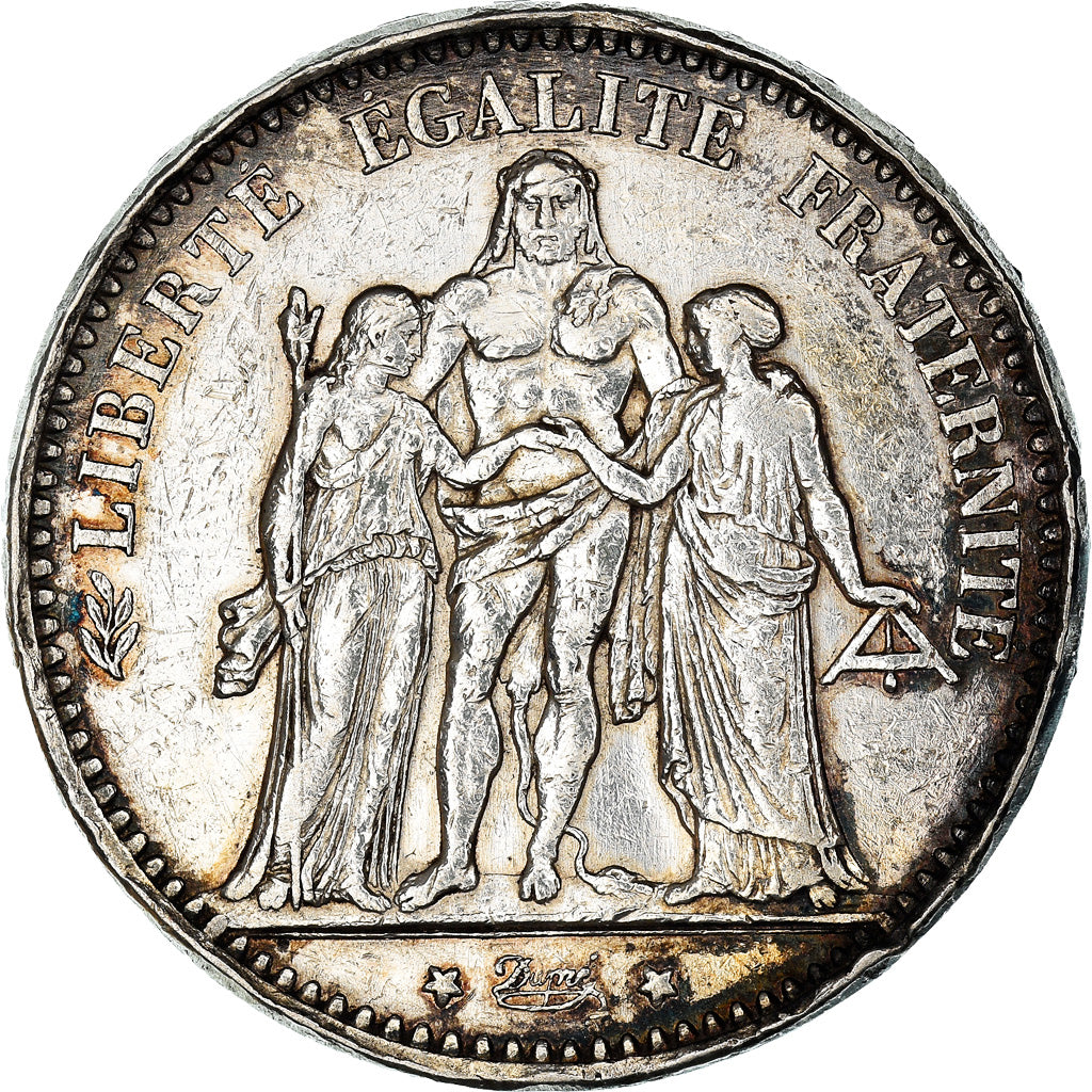 Coin, France, Hercule, 5 Francs, 1875, Paris, VF(20-25), Silver, KM:820.1