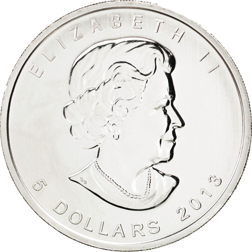 Coin, Canada, Elizabeth II, 5 Dollars, 2013, MS(65-70), Silver, KM:1350