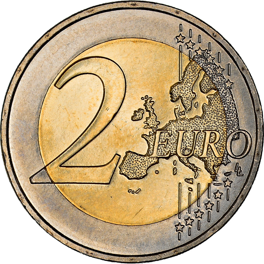 France, 2 Euro, François Mitterrand, 2016, MS(60-62), Bi-Metallic