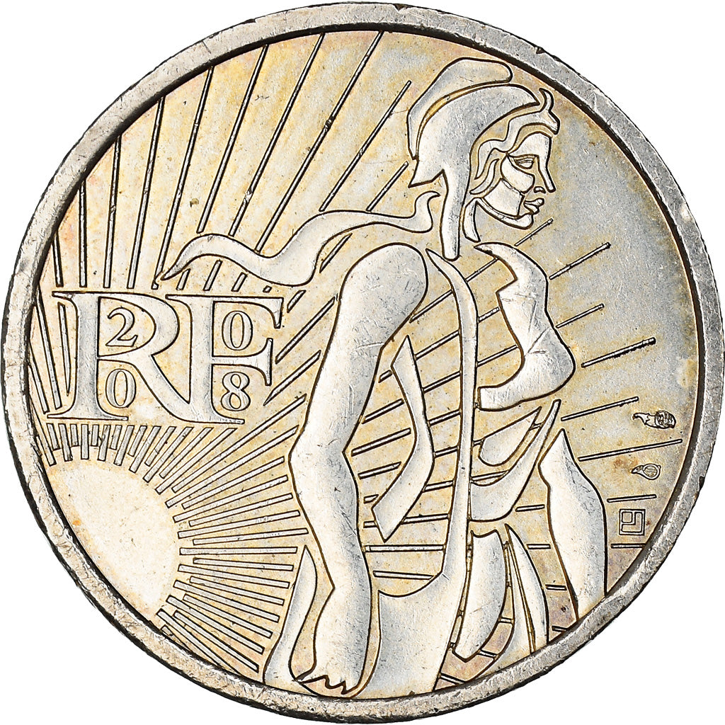 France, 5 Euro, Semeuse, 2008, SUP, Argent, Gadoury:EU287, KM:1534