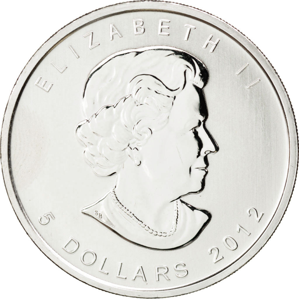 Coin, Canada, Elizabeth II, 5 Dollars, 2012, MS(65-70), Silver, KM:1241