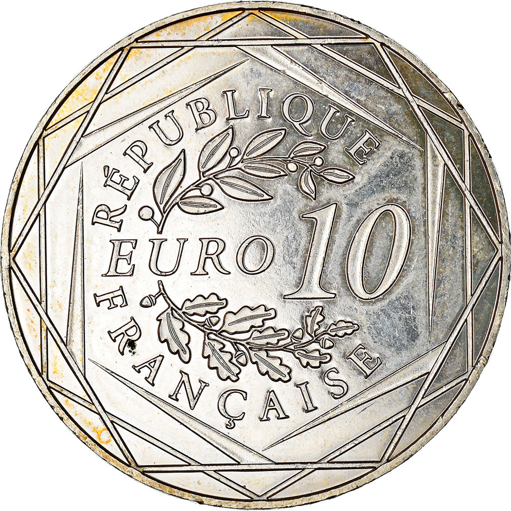 Frankrijk, 10 Euro, Coq, 2015, PR, Zilver, Gadoury:EU727