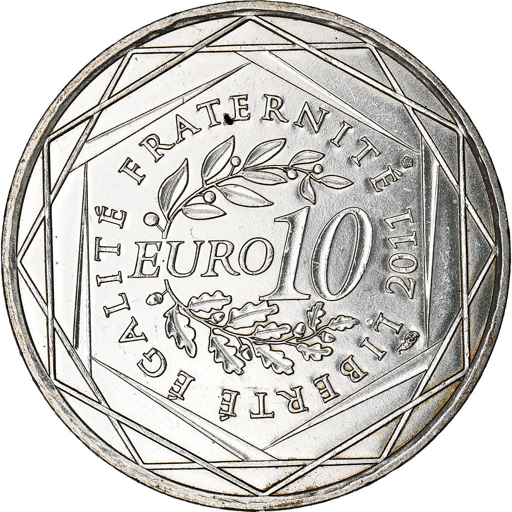 Frankrijk, 10 Euro, Nord-Pas de Calais, 2011, Paris, PR, Zilver, Gadoury:EU450