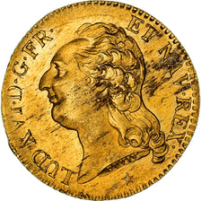 Moeda, França, Louis XVI, Louis d'Or, 1786, Lille, MS(60-62), Dourado