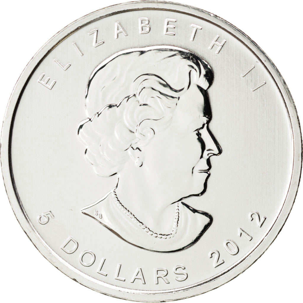 Coin, Canada, Elizabeth II, 5 Dollars, 2012, MS(65-70), Silver, KM:1164
