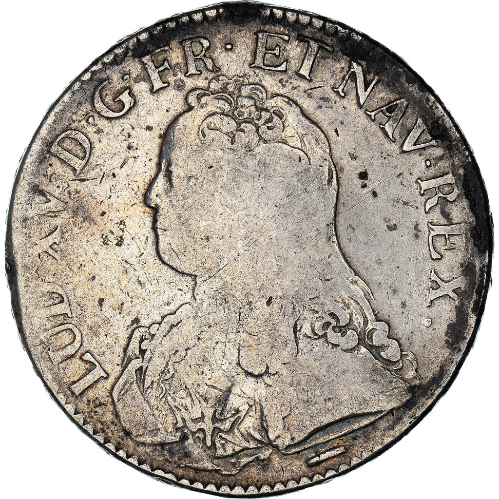 Monnaie, France, Louis XV, Ecu aux branches d'olivier, 1726, Lille, TB+, Argent