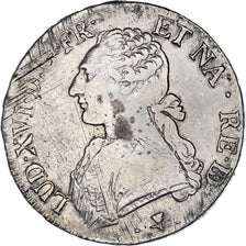 Monnaie, France, Écu de Béarn aux branches d'olivier, 1775, Pau, TTB, Argent