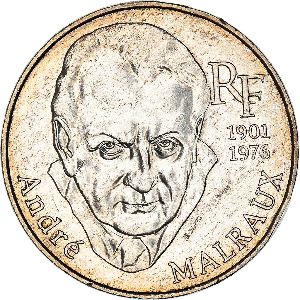 Münze, Frankreich, André Malraux, 100 Francs, 1997, SS+, Silber, KM:1188