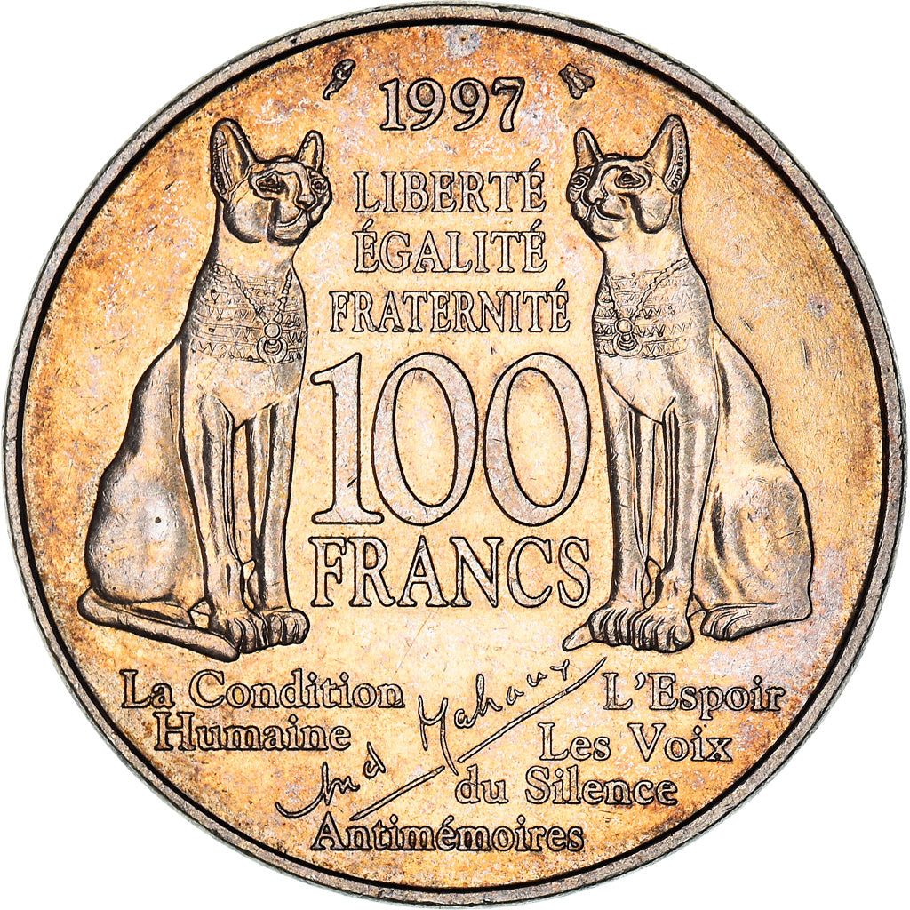 Münze, Frankreich, André Malraux, 100 Francs, 1997, SS+, Silber, KM:1188