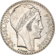 Moneda, Francia, Turin, 20 Francs, 1934, Paris, MBC+, Plata, KM:879, Gadoury:852