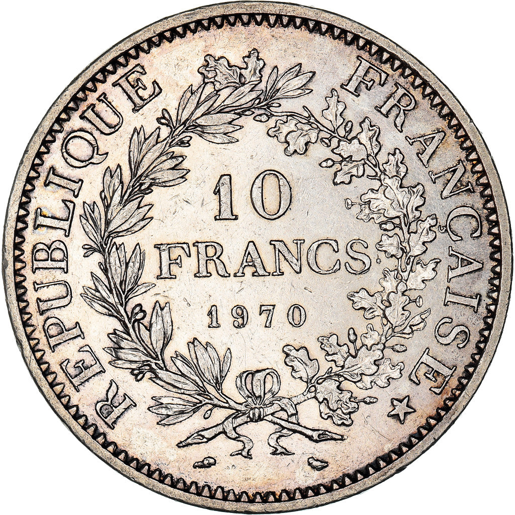 Coin, France, Hercule, 10 Francs, 1970, Paris, AU(55-58), Silver, KM:932