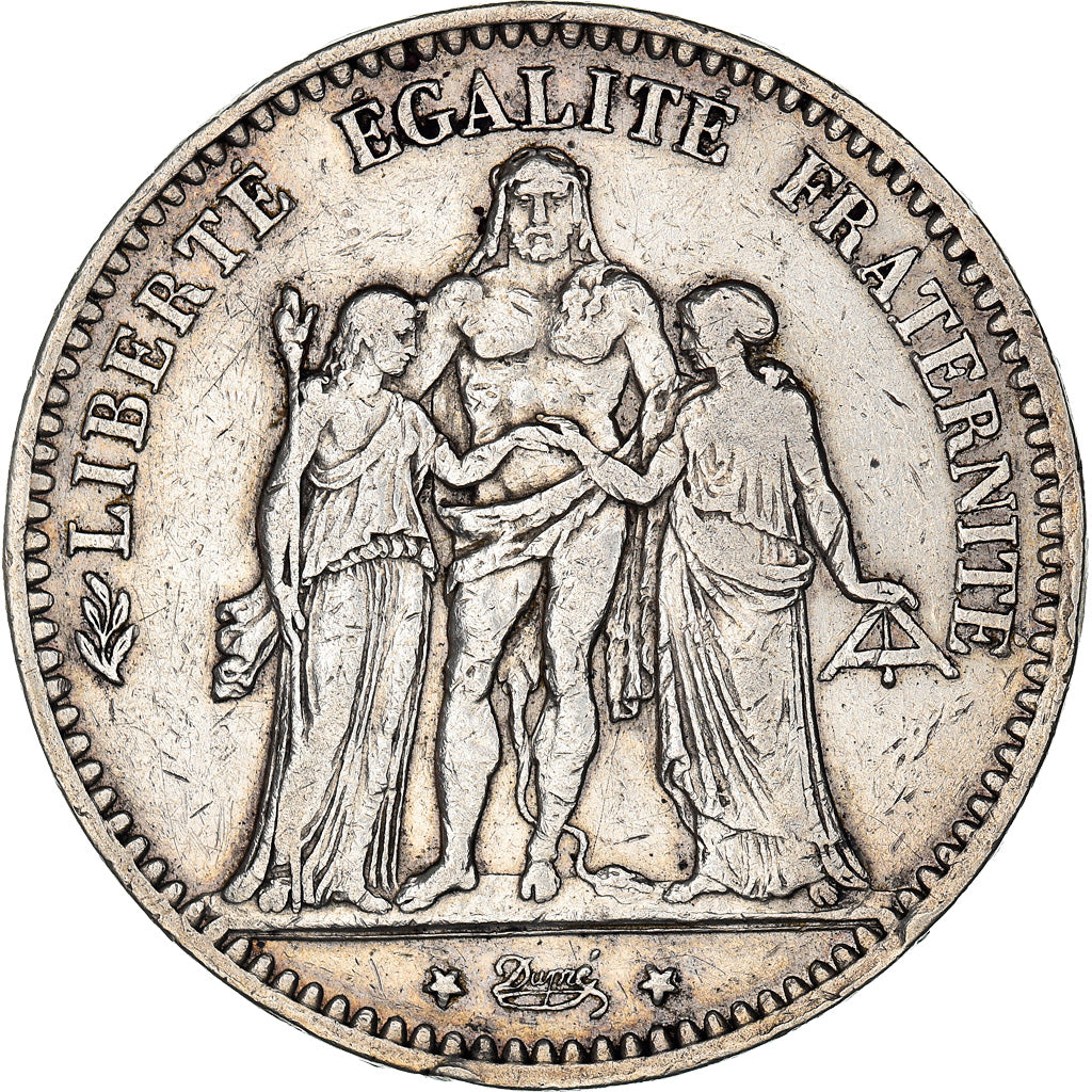 Monnaie, France, Hercule, 5 Francs, 1876, Paris, TTB, Argent, Gadoury:745a