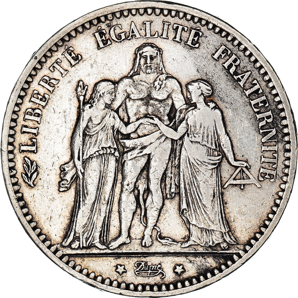 Monnaie, France, Hercule, 5 Francs, 1873, Paris, TTB, Argent, Gadoury:745.a