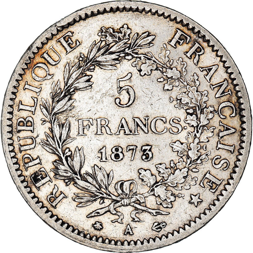 Monnaie, France, Hercule, 5 Francs, 1873, Paris, TTB, Argent, Gadoury:745.a