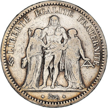 Moneta, Francja, Hercule, 5 Francs, 1873, Paris, VF(20-25), Srebro, KM:820.1