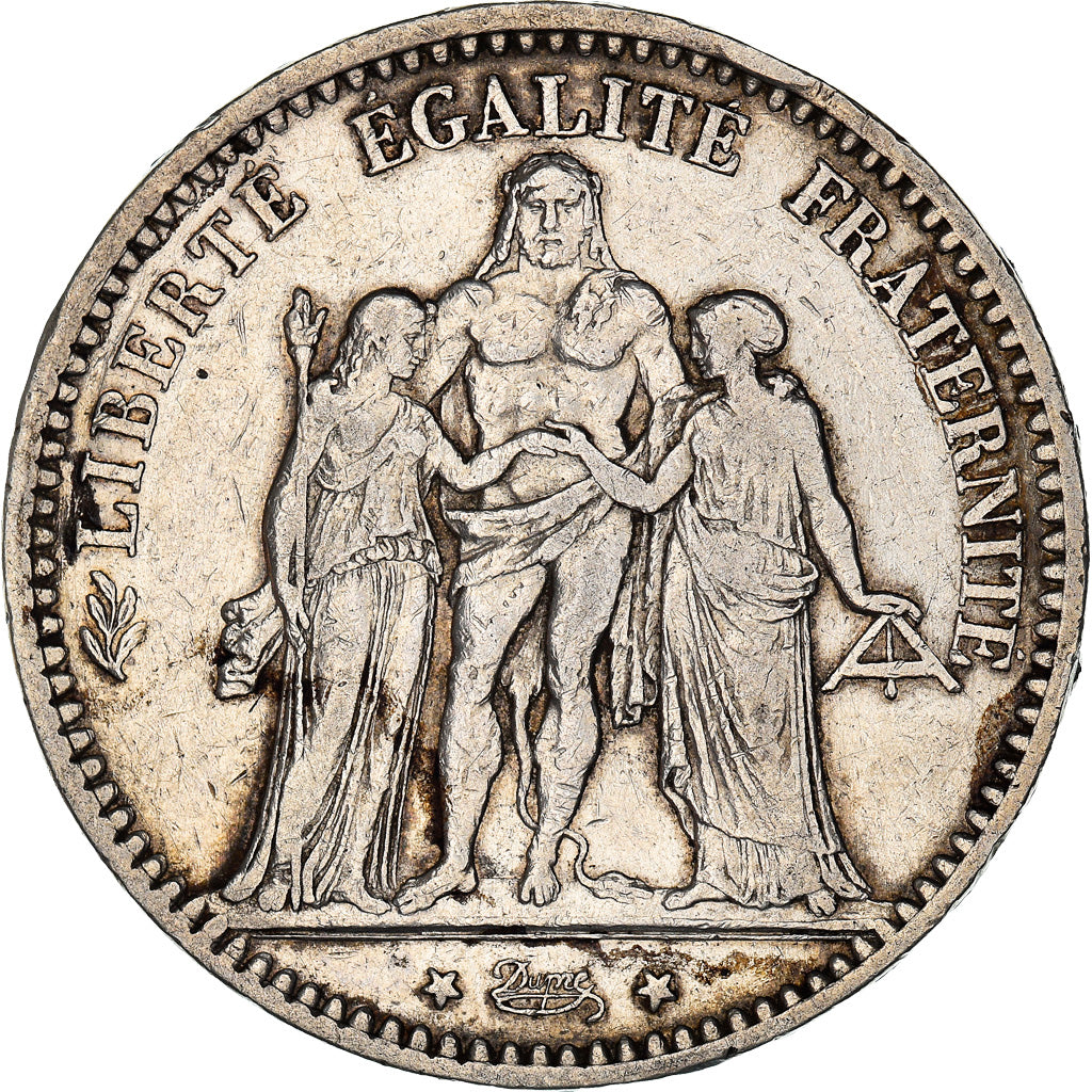 Münze, Frankreich, Hercule, 5 Francs, 1874, Paris, SS, Silber, KM:820.1