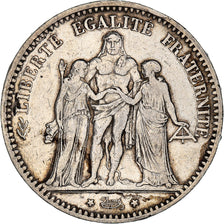 Münze, Frankreich, Hercule, 5 Francs, 1874, Paris, SS, Silber, KM:820.1