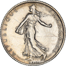 Coin, France, Semeuse, 2 Francs, 1916, Paris, AU(50-53), Silver, KM:845.1