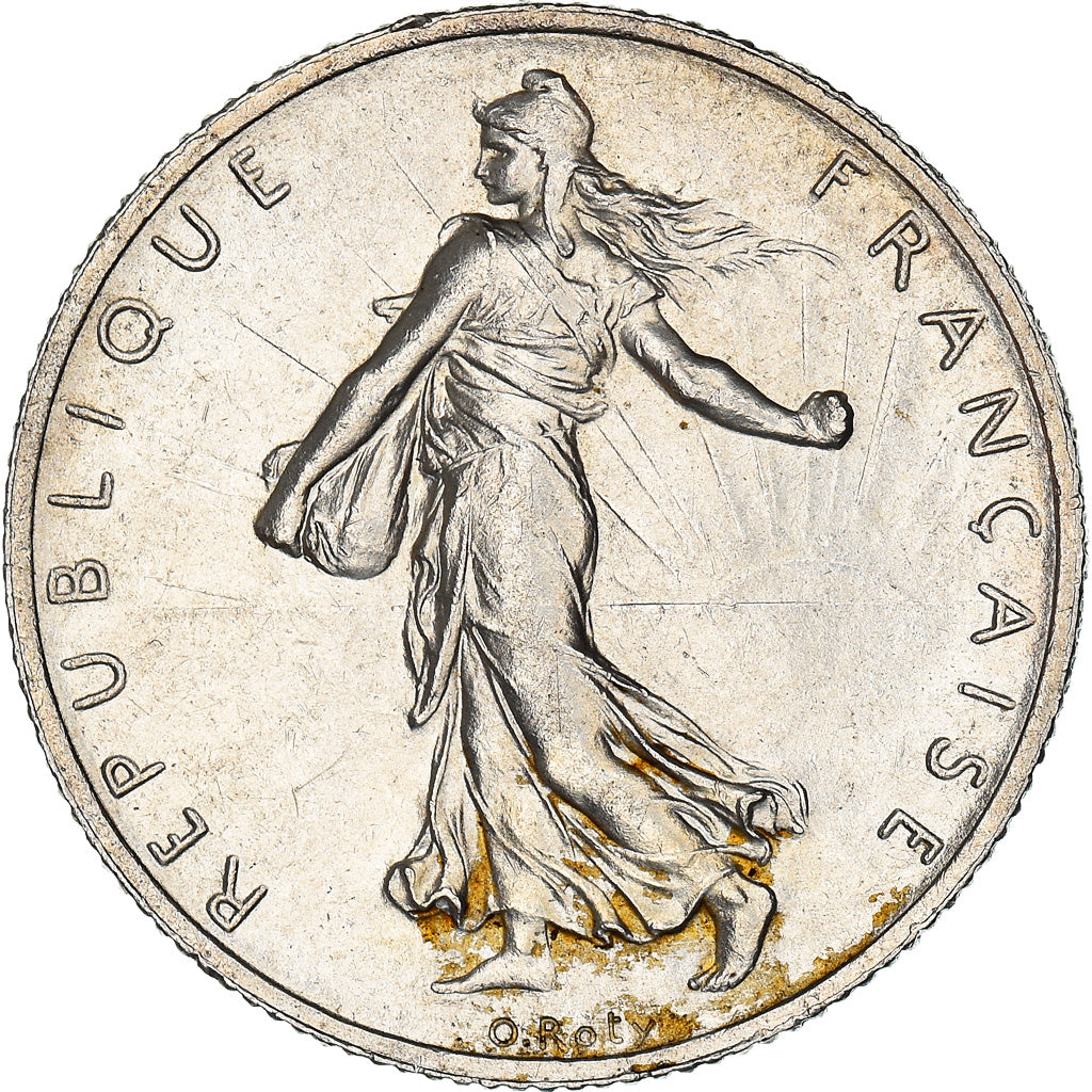 Coin, France, Semeuse, 2 Francs, 1914, Paris, AU(50-53), Silver, KM:845.1