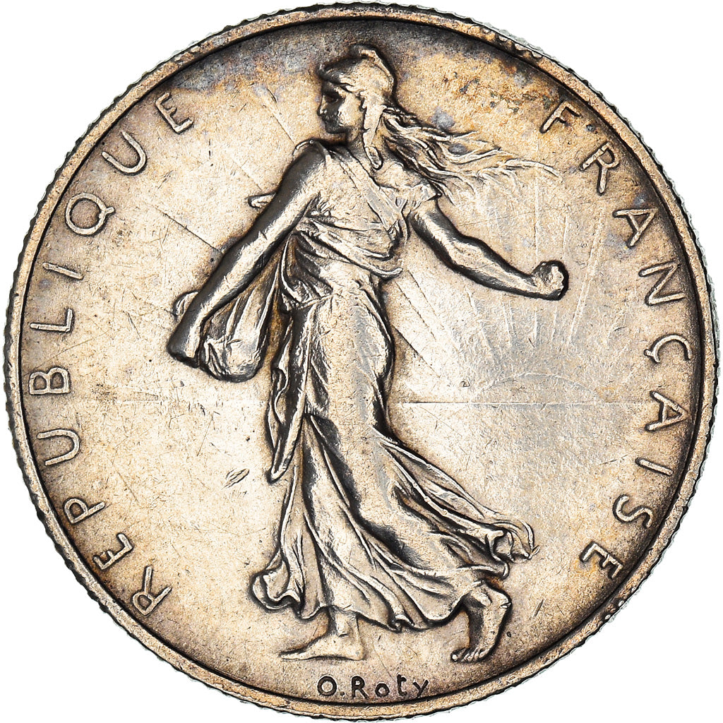 Coin, France, Semeuse, 2 Francs, 1915, Paris, AU(50-53), Silver, KM:845.1