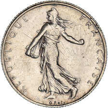 Moneta, Francja, Semeuse, 2 Francs, 1920, Paris, AU(50-53), Srebro, KM:845.1