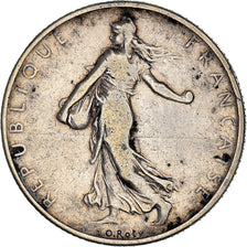 Moeda, França, Semeuse, 2 Francs, 1905, Paris, VF(30-35), Prata, KM:845.1