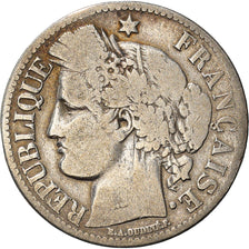 Munten, Frankrijk, Cérès, 2 Francs, 1870, Paris, ZG+, Zilver, KM:817.1