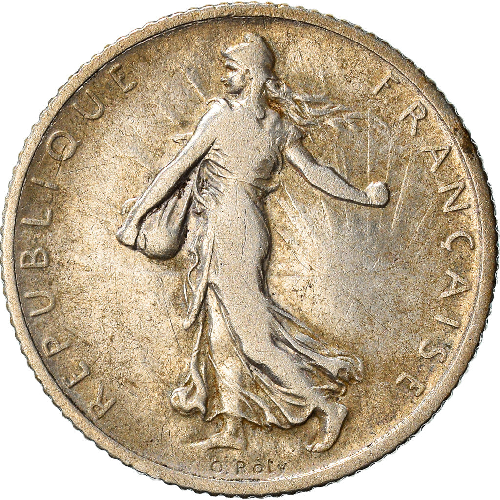 Coin, France, Semeuse, Franc, 1906, Paris, VF(30-35), Silver, KM:844.1
