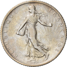 Moeda, França, Semeuse, Franc, 1910, Paris, VF(30-35), Prata, KM:844.1