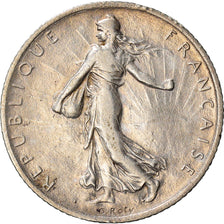 Coin, France, Semeuse, Franc, 1912, Paris, EF(40-45), Silver, KM:844.1
