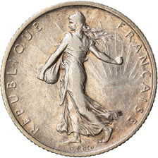 Coin, France, Semeuse, Franc, 1909, Paris, EF(40-45), Silver, KM:844.1