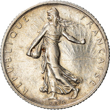 Coin, France, Semeuse, Franc, 1913, Paris, AU(50-53), Silver, KM:844.1