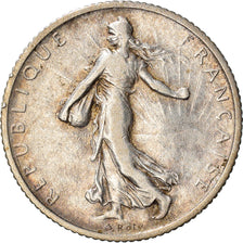 Moneta, Francia, Semeuse, Franc, 1911, Paris, MB+, Argento, KM:844.1
