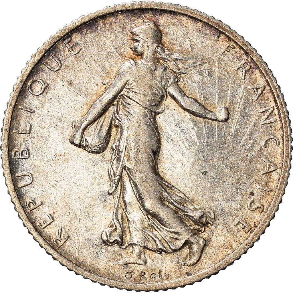 Coin, France, Semeuse, Franc, 1914, Paris, AU(50-53), Silver, KM:844.1