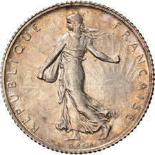 Coin, France, Semeuse, Franc, 1915, Paris, AU(50-53), Silver, KM:844.1