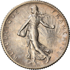 Coin, France, Semeuse, Franc, 1917, Paris, AU(50-53), Silver, KM:844.1