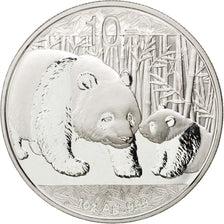 Chine, 10 Yuan Panda 2011, 1 once Argent, KM 1980