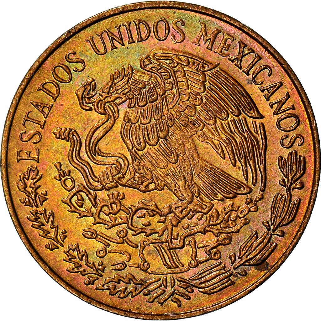 Coin, Mexico, 5 Centavos, 1973, Mexico City, AU(55-58), Brass, KM:427