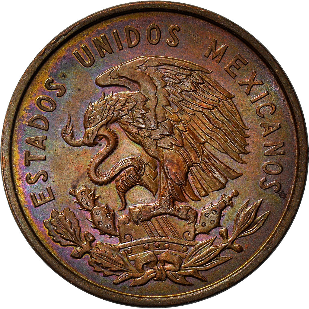 Moneta, Messico, 10 Centavos, 1959, Mexico City, SPL-, Bronzo, KM:433
