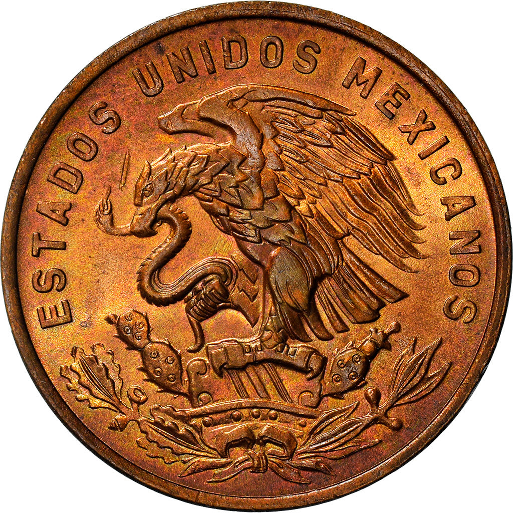 Coin, Mexico, 20 Centavos, 1970, Mexico City, AU(55-58), Bronze, KM:440